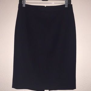 J.crew women black skirt pencil-serge wool